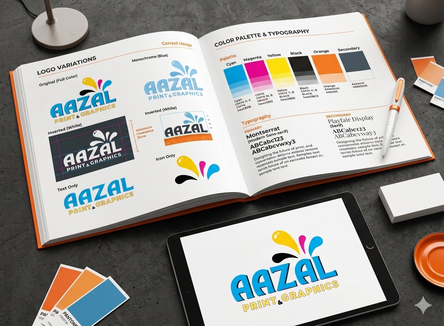 Brand identity work